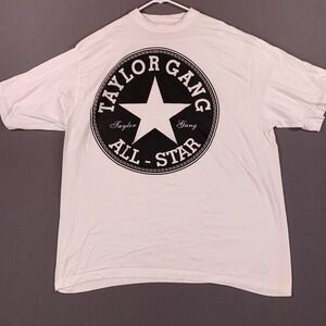 Taylor Gang Shirt Mens 3XL White All Star Graphic Tee‎ Hip Hop Rap Oversized